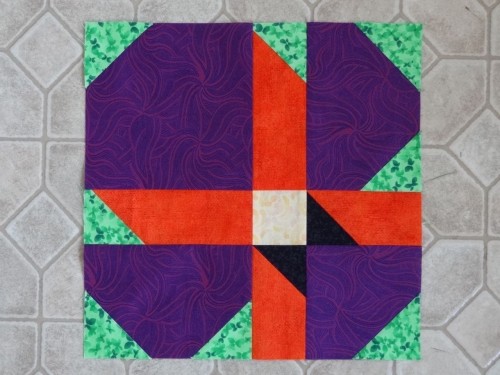 Pansy quilt block