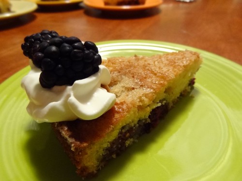 Buttermilk Cake with Blackberries