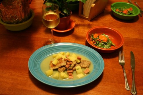 Pork and Apple Scallopini